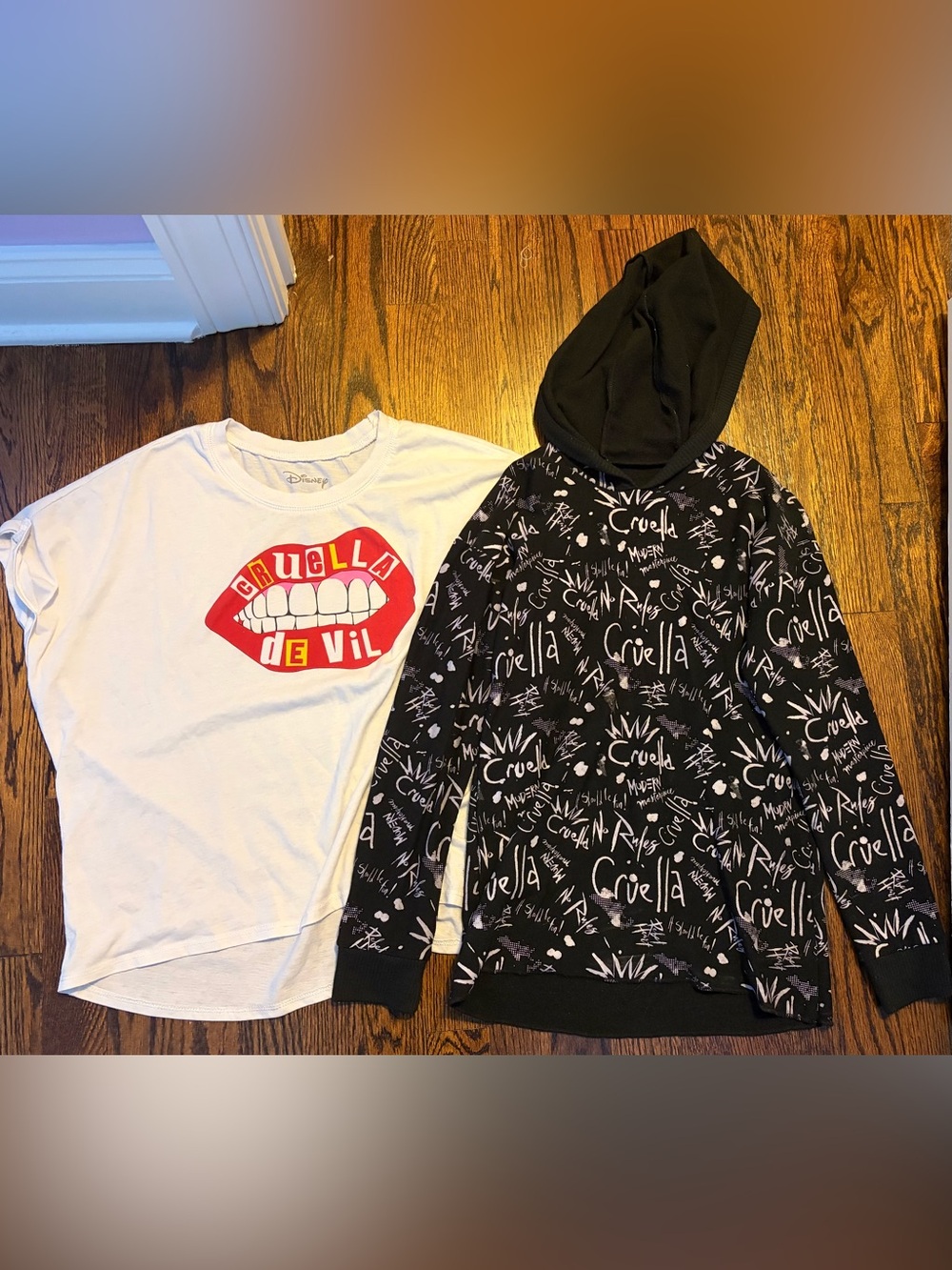 DISNEY CRUELLA BUNDLE—1 Graphic Tee & 1 Hooded Top